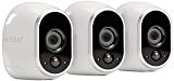 Arlo - Wireless Home Security Camera System with Motion Detection | Night vision, Indoor/Outdoor, HD Video, Wall Mount | Cloud Storage Included | 3 camera kit (VMS3330)