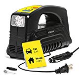 Kensun AC/DC Rapid Performance Portable Air Compressor Tire Inflator with Digital Display for Home (110V) and Car (12V) - 30 Litres/Min