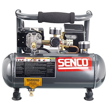 9. Senco PC1010 1-Horsepower Peak, 1/2 hp running 1-Gallon Compressor