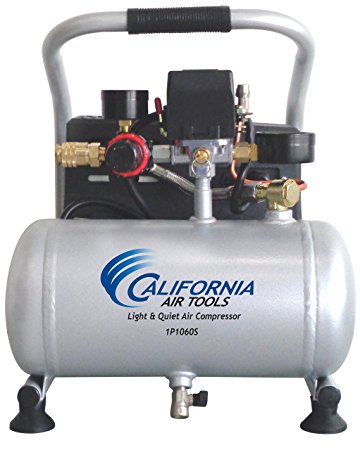 4. California Air Tools CAT-1P1060S Light & Quiet Portable Air Compressor, Silver
