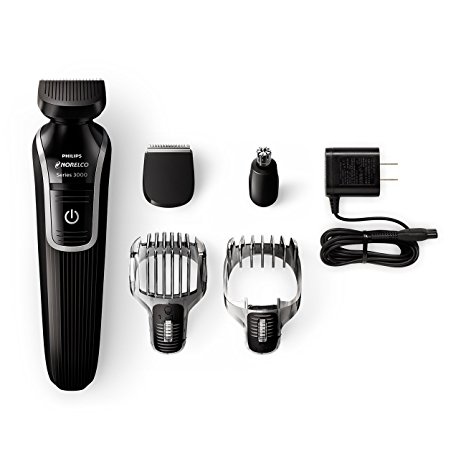 1. Philips Norelco Multigroom Series 3100, 5 Attachments, QG3330