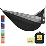 Wise Owl Outfitters Hammock Camping Double & Single with Tree Straps - USA Based Hammocks Brand Gear, Indoor Outdoor Backpacking Survival & Travel, Portable