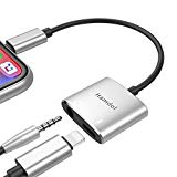 Hamdol Headphone Accessorise Adapter 3.5 mm Jack AUX Audio Adapter Charger for 7/7Plus/8/8Plus/X/XS MAX 2 in 1 Earphone Splitter Adapter Charger Cables & Audio Connector & Car Charge