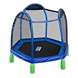 Sportspower My First Trampoline, 84 Inch Heavy Duty Outdoor Children's Bouncer With Safety Net Enclosure