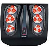 Shiatsu Foot Massager for Plantar Fasciitis - Heated Electric Kneading Foot Massage for Tired Feet, Chronic Neuropathy, and Nerve Pain | Features Built-in Infrared Heat