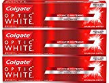 Colgate Optic White Whitening Toothpaste, Sparkling Mint - 5 Ounce (3 Count)
