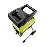 Sun Joe CJ603E 15-Amp 1.7-Inch Cutting Diameter Electric Silent Wood Chipper/Shredder, Green