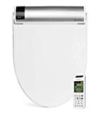 BioBidet Bliss BB2000 Elongated White Bidet Smart Toilet Seat, Premier Class, Unlimited Warm Water, Self Cleaning Hydroflush, Hybrid Heating, Wireless Remote Control, Inviting Nightlight, Vortex Wash