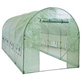 Best Choice Products 15x7x7ft Portable Large Walk in Tunnel Garden Plant Greenhouse Tent w/ 8 Ventilation Windows