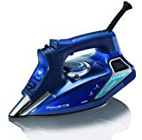 Rowenta DW9280 Digital Display Steam Iron, Stainless Steel Soleplate, 1800-Watt, 400-Hole, Blue