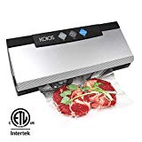 KOIOS Vacuum Sealer 4 IN 1 Vacuum Sealing System with Cutter, 10 Sealing Bags (FDA-Certified) - FRESH UP TO 5x Longer | With Up To 40 Consecutive Seals | Dry & Moist Modes | ETL Safety Certified