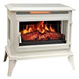 Comfort Smart Jackson Infrared Electric Fireplace Stove Heater, Cream- CS-25IR-CRM