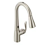 Moen 7594ESRS Arbor Motionsense Two-Sensor Touchless One-Handle High Arc Pulldown Kitchen Faucet Featuring Reflex, Spot Resist Stainless