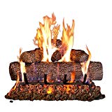 Peterson Real Fyre 24-inch Live-Oak Log Set With Vented Burner, Match Lit (Natural Gas Only)