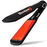 Ionic Flat Iron Hair Straightener: Mondava Classic Ionic Straightening Irons for Hair - Professional 1 1/4 Inch Hot Iron Straightener and Curler with Ceramic Tourmaline Plates and Auto Safety Shut Off