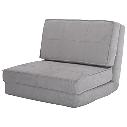 7. Giantex Fold Down Chair Flip Out Lounger Convertible Sleeper Bed