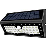 Solar Lights, Lampat Outdoor 62 LEDs, Super Bright Motion Sensor Lights with Wide Angle Illumination, Wireless Waterproof Security Lights for Wall, Driveway, Patio, Yard, Garden