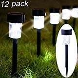 Maggift 12 Pack Solar Pathway Lights Solar Garden Lights Outdoor Solar Landscape Lights for Lawn, Patio, Yard, Walkway, Driveway