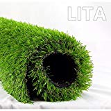 LITA Premium Artificial Grass 6.5' x 10' (65 Square FT) Realistic Fake Grass Deluxe Turf Synthetic Turf Thick Lawn Pet Turf -Perfect for Indoor/Outdoor Landscape - Customized