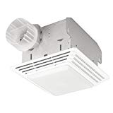 Broan 678 Ventilation Fan and Light Combination, 50 CFM and 2.5-Sones