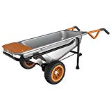 WORX WG050 Aerocart 8-in-1 2-Wheel Wheelbarrow/Garden Cart/Dolly