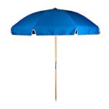 7.5 ft.Steel Commercial Grade Beach Umbrella Ash Wood Pole & Carry Bag