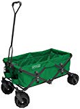 Creative Outdoor Big Wheel All Terrain Camping, Beach, Garden, for Kids and Toddlers Collapsible Folding Multipurpose Wagon Cart - Green