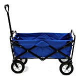 Mac Sports Collapsible Folding Outdoor Utility Wagon, Blue