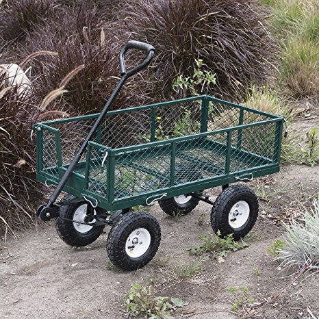 10. ARKSEN Steel Utility Garden Cart