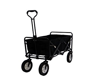 4. Portable Folding Utility Wagon (Black)
