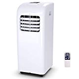 COSTWAY 10000 BTU Portable Air Conditioner with Remote Control Dehumidifier Function Window Wall Mount (10,000 BTU)