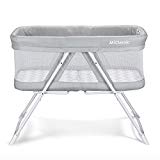 2in1 Rocking Bassinet One-Second Fold Travel Crib Portable Newborn Baby,Gray