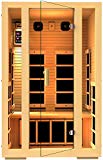 JNH Lifestyles Joyous 2 Person Canadian Hemlock Wood Far Infrared Sauna