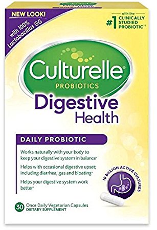 5. Culturelle Daily Probiotic, 30 count Digestive Health Capsules