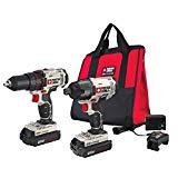 PORTER CABLE PCCK604L2 20V MAX 2-Tool Cordless Drill/Driver and Impact Driver Combo Kit