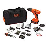 BLACK+DECKER 20V MAX Drill & Drill Bit Set, 100 Piece (BDC120VA100)