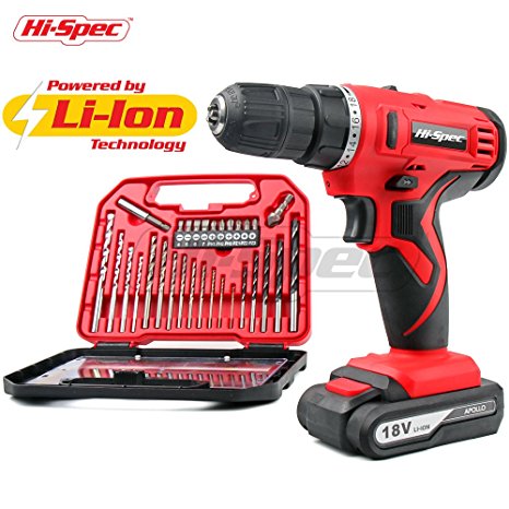 7. Hi-Spec 18V Pro Cordless Combo Drill Driver