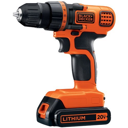 1. BLACK+DECKER LDX120C 20-Volt MAX Lithium-Ion Cordless Drill/Driver