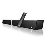 Soundbar, TaoTronics Sound Bar Wired Wireless Bluetooth Audio (34-inch Speaker, 2 Passive Radiators, Dual Connection Methods, Touch Remote Control, Wall Mountable)