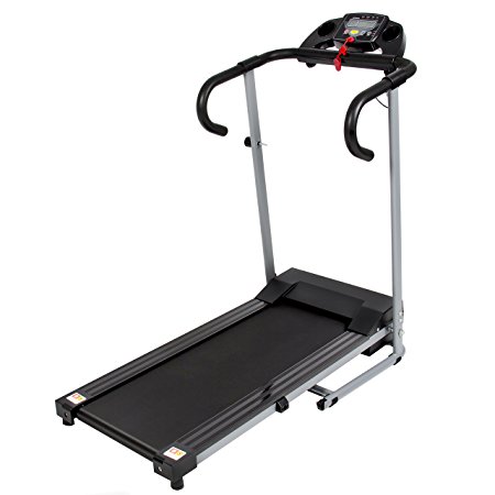 8. Best Choice Products Black 500W Portable Folding Electric Motorized Treadmill