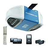 Chamberlain Group B550 Smartphone-Controlled Ultra-Quiet & Strong Belt Drive Garage Door Opener with MED Lifting Power Blue