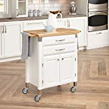 Home Styles 4509-95 Dolly Madison Prep and Serve Cart, White Finish