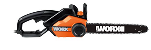 4. WORX WG303.1 16-Inch 14.5 Amp Electric Chainsaw with Auto-Tension, Chain Brake
