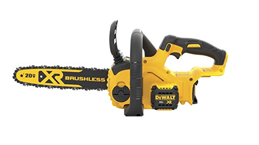 2. DEWALT DCCS620B 20V Max Compact Cordless Chainsaw Kit Bare Tool with Brushless Motor