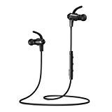 Bluetooth Headphones, VAVA MOOV 28 Wireless Headphones Sports Earphones in Ear Earbuds with 9 Hours Playtime (IPX6 Splashproof, aptX Stereo, Magnetic Aluminum Design, CVC 6.0 Noise Cancelling Mic)