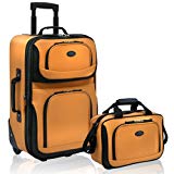 U.S Traveler Rio Two Piece Expandable Carry-on Luggage Set (14-Inch and 21-Inch)