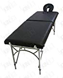 Ultra Light Weight Supreme Edition Massage Table with Aluminium Frame in Black