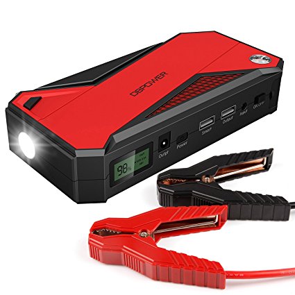 1. DBPOWER 600A Peak 18000mAh Portable Car Jump Starter