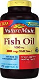 Nature Made Fish Oil 1000 mg w. Omega-3 300 mg Softgels 250 Count Mega Size