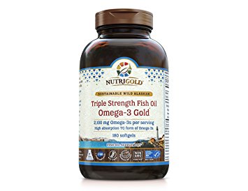 3. Nutrigold Triple Strength Omega-3 Gold Fish Oil Supplement
